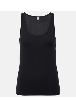 Toteme Ribbed-knit cotton jersey tank top