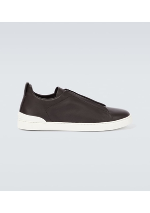 Zegna Triple Stitch leather sneakers