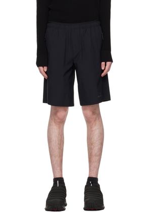 Moncler Black Perforated Shorts