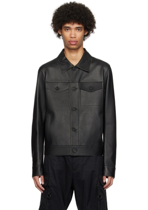 MACKAGE Black Lincoln Leather Jacket