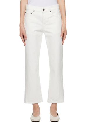 The Row White Lesley Jeans
