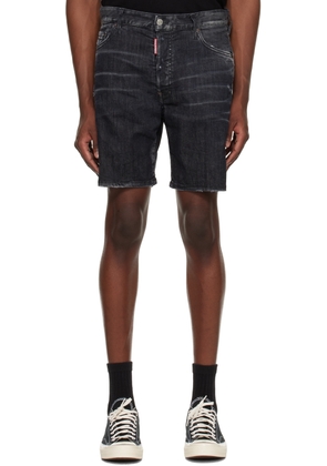 Dsquared2 Black Marine Denim Shorts
