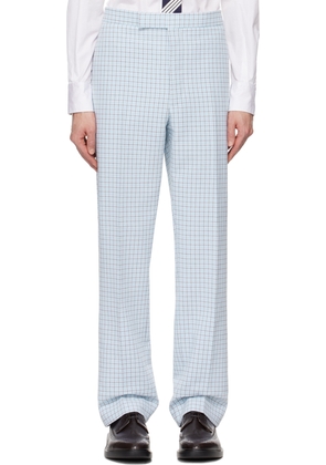 Thom Browne Blue Low-Rise Trousers