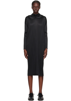 PLEATS PLEASE ISSEY MIYAKE Black Monthly Colors September Maxi Dress