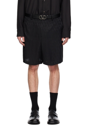 Valentino Black Toile Iconographe Shorts