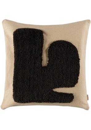ferm LIVING Beige & Brown Lay Cushion