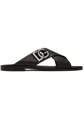 Dolce & Gabbana Brown DG Light Sandals