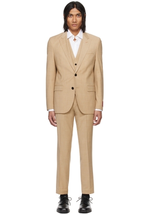 Hugo Beige Slim-Fit Suit