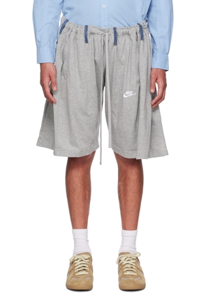 Bless Gray & Blue Overjogging Shorts
