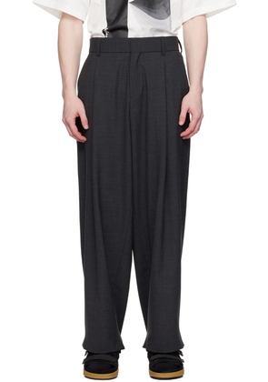 kolor Gray Pleated Trousers