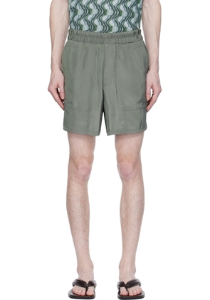 Dries Van Noten Gray Three-Pocket Shorts
