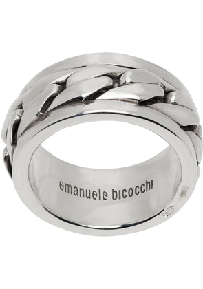 Emanuele Bicocchi SSENSE Exclusive Silver Chain Ring