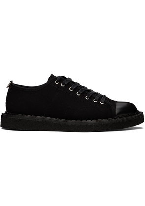 Fred Perry Black George Cox Edition Canvas Monkey Sneakers