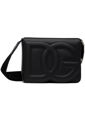 Dolce & Gabbana Black Medium 'DG' Logo Crossbody Bag