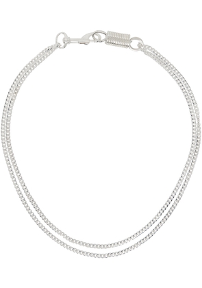 Martine Ali Silver Simple Spring Necklace