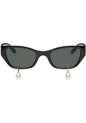 KIMHĒKIM Black Pearl Tears Cat-Eye Sunglasses