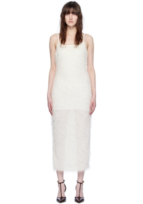 Elleme Off-White Fringe Midi Dress
