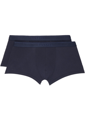 Sunspel Two-Pack Navy Twin Boxers
