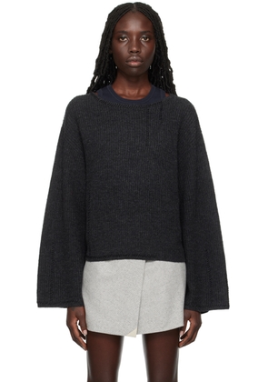 The Garment Gray Canada Stitch Sweater