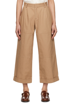 COMMAS Taupe Patch Trousers