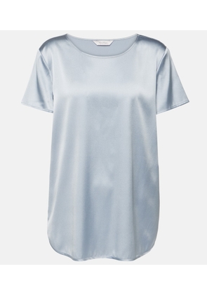 Max Mara Leisure Cortona silk-blend satin T-shirt