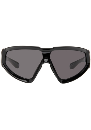 Rick Owens Moncler + Rick Owens Black Wrapid Sunglasses