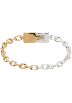 Bottega Veneta Gold & Silver Chain Ring