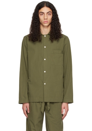 Tekla Green Pocket Pyjama Shirt