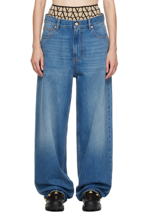 Valentino Blue Hardware Jeans