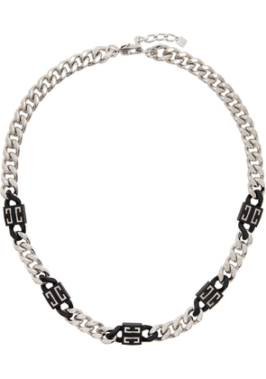 Givenchy Silver & Black 4G Necklace
