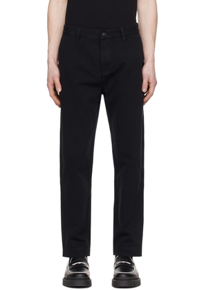 Hugo Black Tapered-Fit Trousers