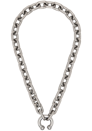 Random Identities Gunmetal Prince Albert Chain Necklace