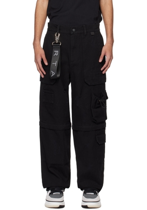 RTA Black Multi-Pocket Cargo Pants
