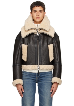 MACKAGE Brown Penelopa Leather Jacket