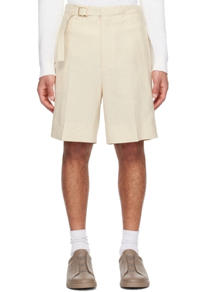 ZEGNA Off-White Cinch Shorts