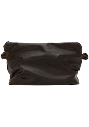 KASSL Editions Brown Polished Clutch