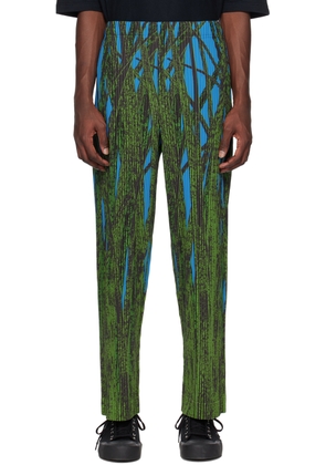 HOMME PLISSÉ ISSEY MIYAKE Green Grass Field Trousers