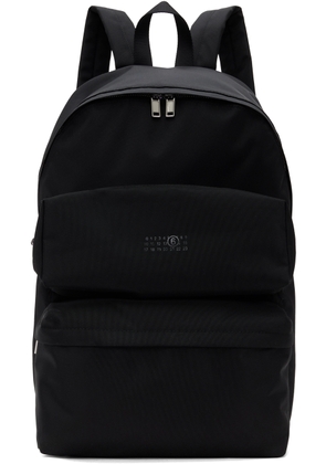 MM6 Maison Margiela Black Three-Pocket Cordura Backpack