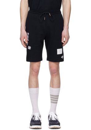 Thom Browne Navy Drawstring Shorts