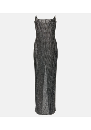 Giuseppe di Morabito Embellished bustier mesh gown