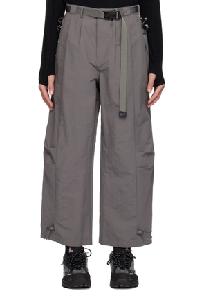 Archival Reinvent Gray Multi Pockets Cargo Pants