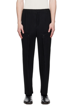 HOMME PLISSÉ ISSEY MIYAKE Black Unfold Trousers