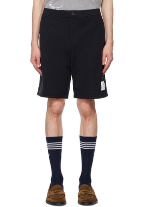 Thom Browne Navy Zip-Fly Shorts