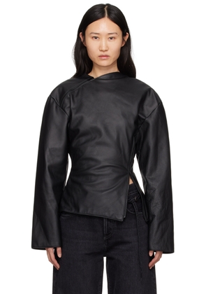 Jade Cropper Black Gigi Leather Jacket