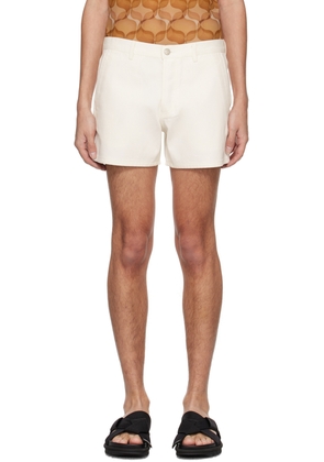 Dries Van Noten Off-White Four-Pocket Denim Shorts