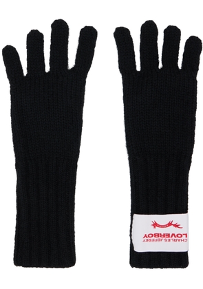 Charles Jeffrey LOVERBOY Black Patch Gloves