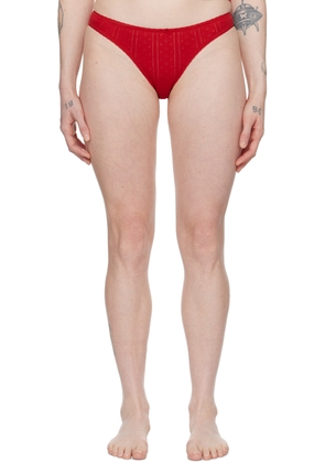 Cou Cou SSENSE Exclusive Red 'The High Rise' Briefs