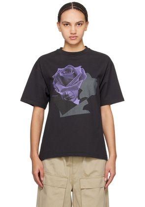 UNDERCOVER Black Flower T-Shirt