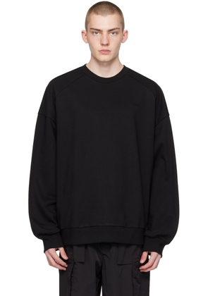 Juun.J Black Embroidered Sweatshirt