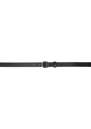 Youth Black Leather Long Belt
